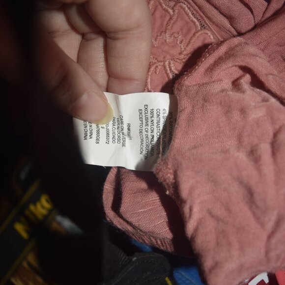 Rewind pink heathered high low lace blouse Small - Picture 8 of 8